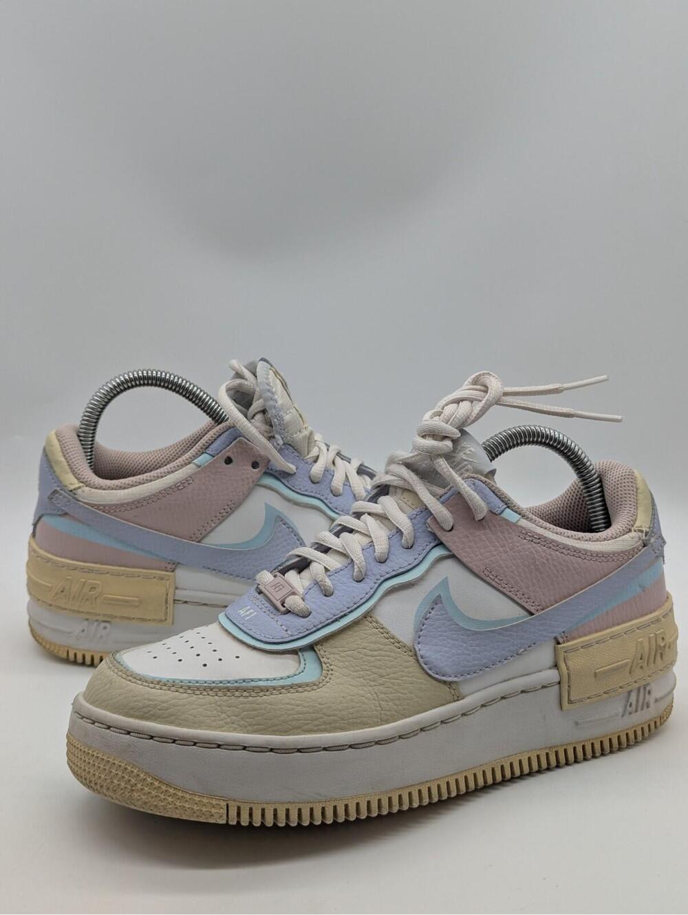 Womens Size 7.5 /Kids 6Y Nike Air Force 1 Low Shadow White Blue Ghost CI0919-106